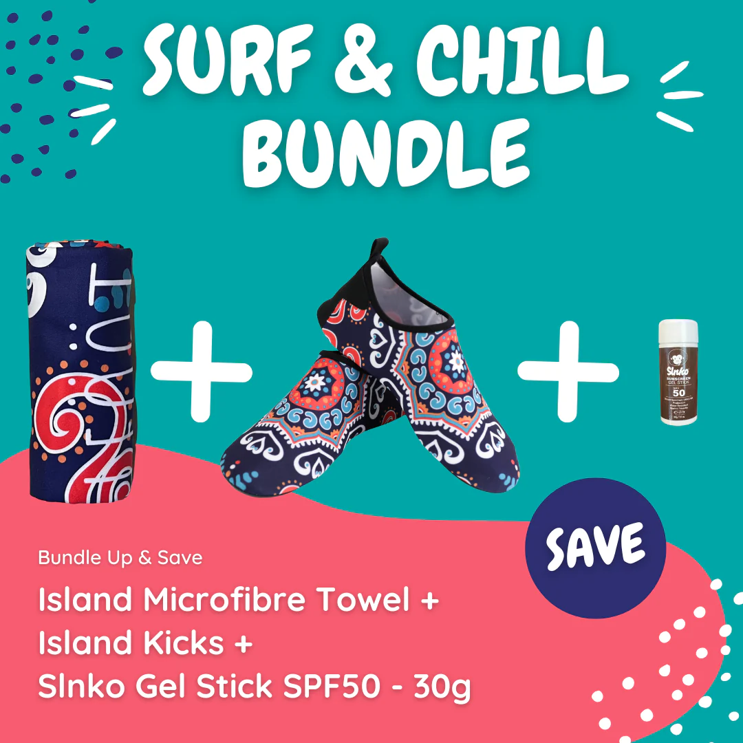 Island Beach Towel Surf & Chill Bundle (with Stick Sunscreen)