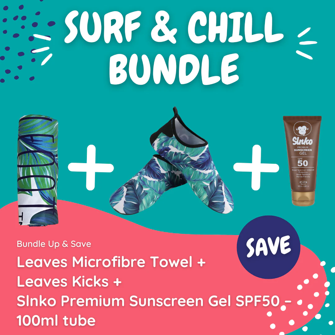 Leaves Surf & Chill Bundle (with Gel Tube Sunscreen)