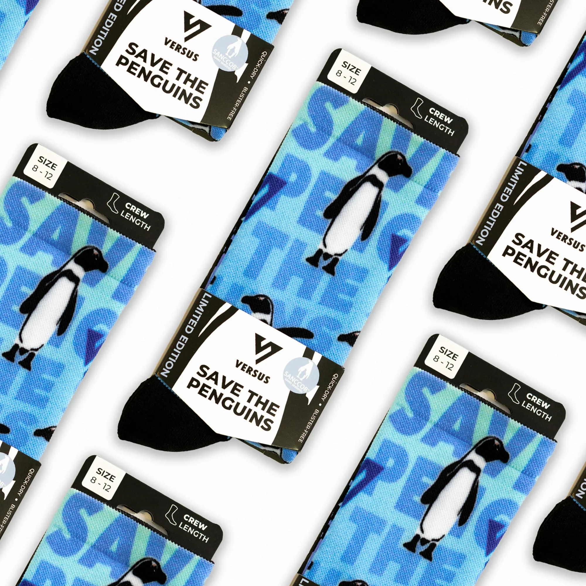 Save the Penguins Active Crew Socks - Image 9